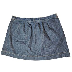 Old Navy Denim Mini Skirt Size 18 Regular Ultra Blue With Side Zipper Closure